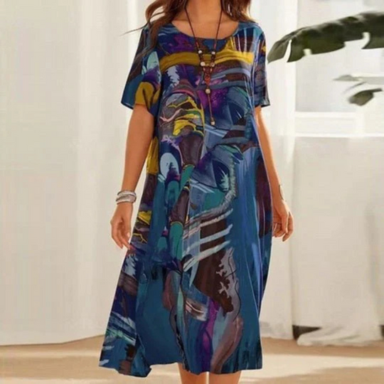 Birgitte | Damen Luftiges Sommerkleid | Midi