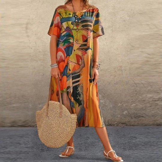 Birgitte | Damen Luftiges Sommerkleid | Midi