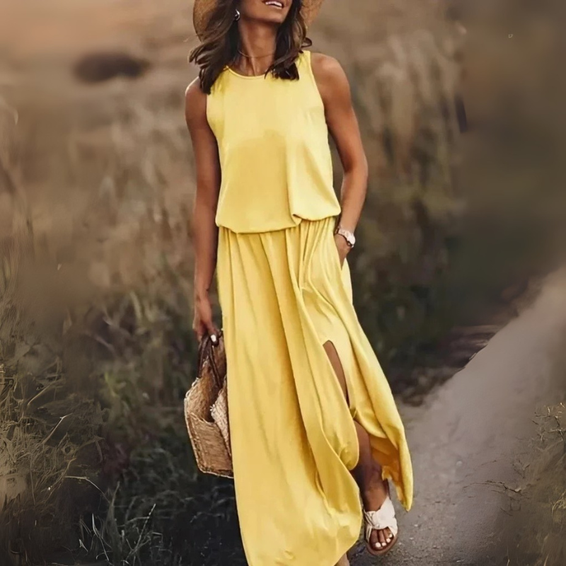 Valeria | Damen Elegante Sommerkleid | Maxi