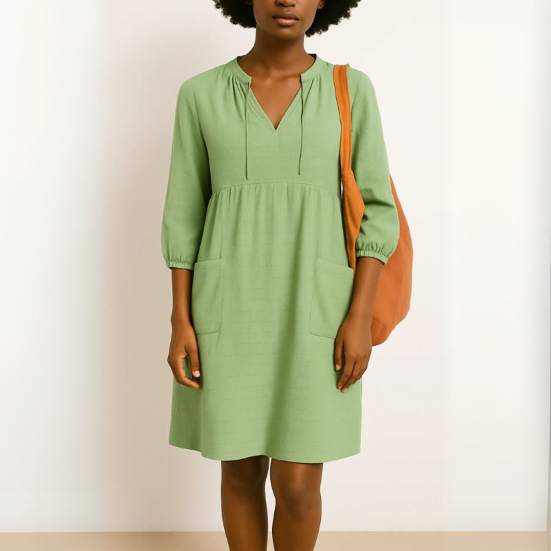 Franca | Damen Sommer Luftiges Kleid | Midi