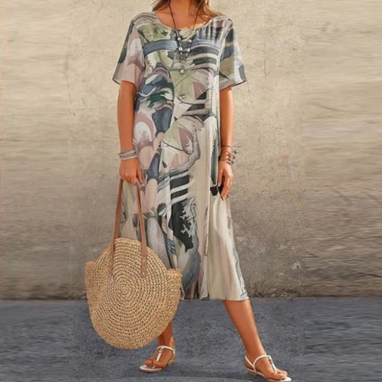 Birgitte | Damen Luftiges Sommerkleid | Midi