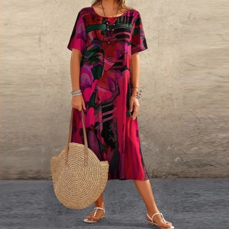 Birgitte | Damen Luftiges Sommerkleid | Midi