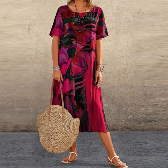Birgitte | Damen Luftiges Sommerkleid | Midi