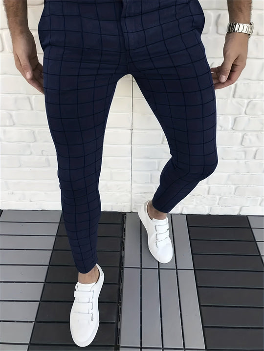 Cuart | Karierte Slim-Fit-Hose für Herren