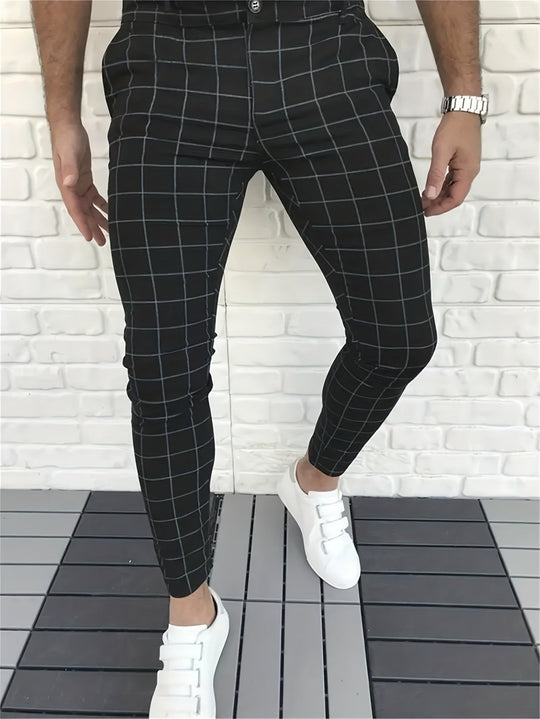 Cuart | Karierte Slim-Fit-Hose für Herren