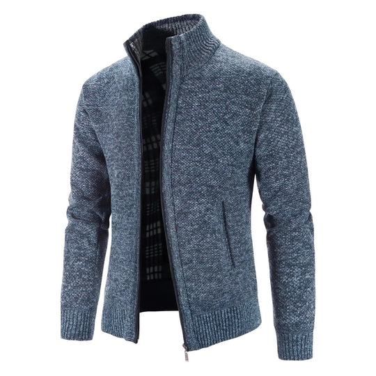 Atmar | Modische Herren-Strickjacke mit Reißverschluss