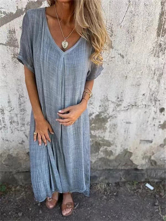 Christalyn | V-Ausschnitt Midikleid für Damen