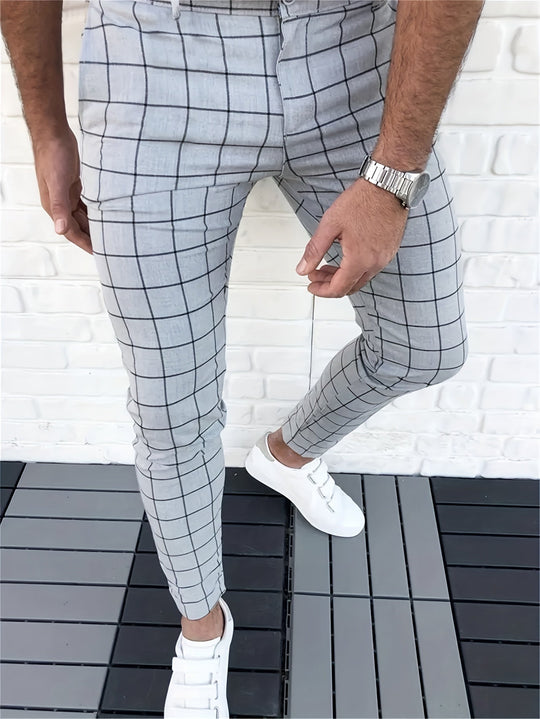 Cuart | Karierte Slim-Fit-Hose für Herren