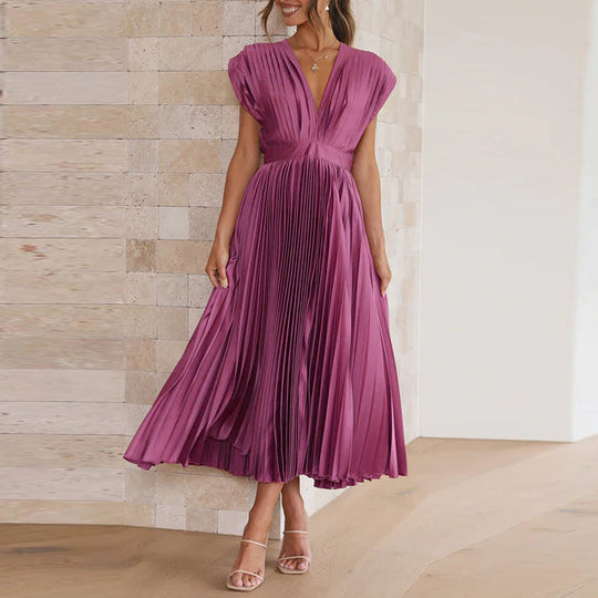 Casimir | Elegantes V-Ausschnitt Kleid für Damen