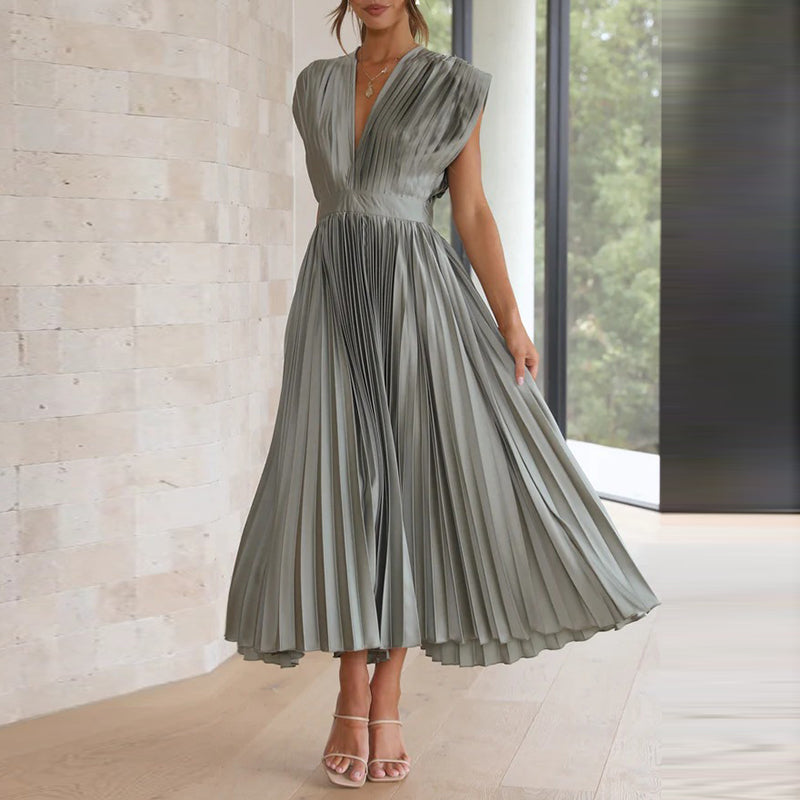 Casimir | Elegantes V-Ausschnitt Kleid für Damen