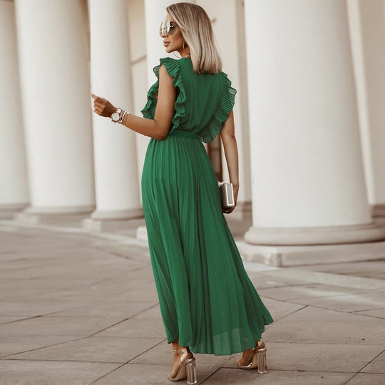 Chantilly | Elegantes V-Ausschnitt-Kleid für Damen
