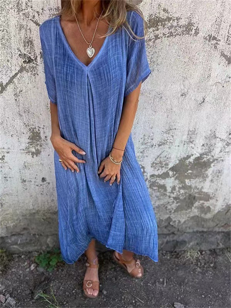 Christalyn | V-Ausschnitt Midikleid für Damen