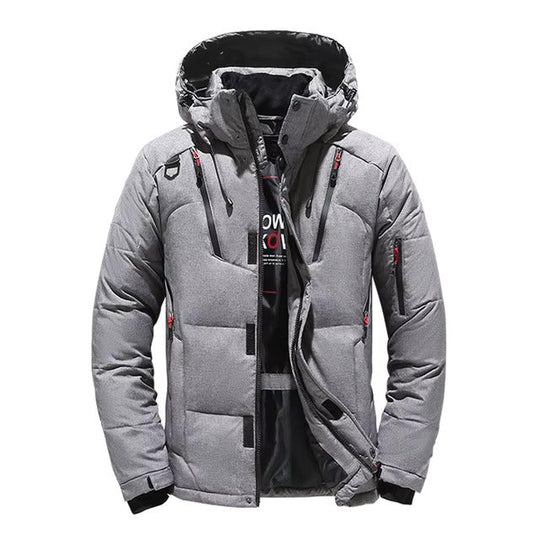 Winddichte Winter-Daunenjacke für Herren